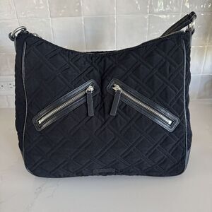 Vera Bradley Vivian Hobo Bag Quilted‎ Black Purse